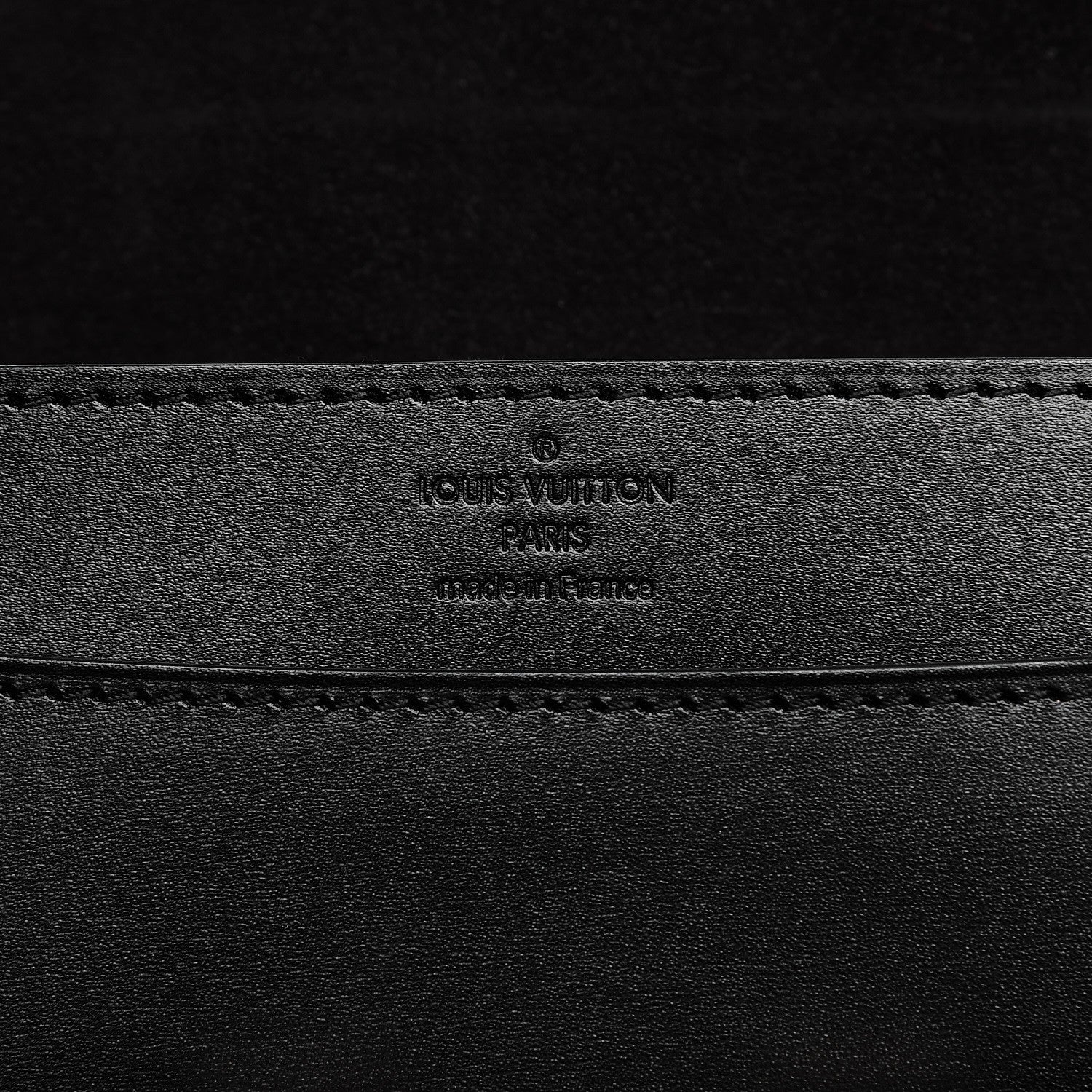 Louis Vuitton Calfskin Chain Louise GM Black 6 of 7