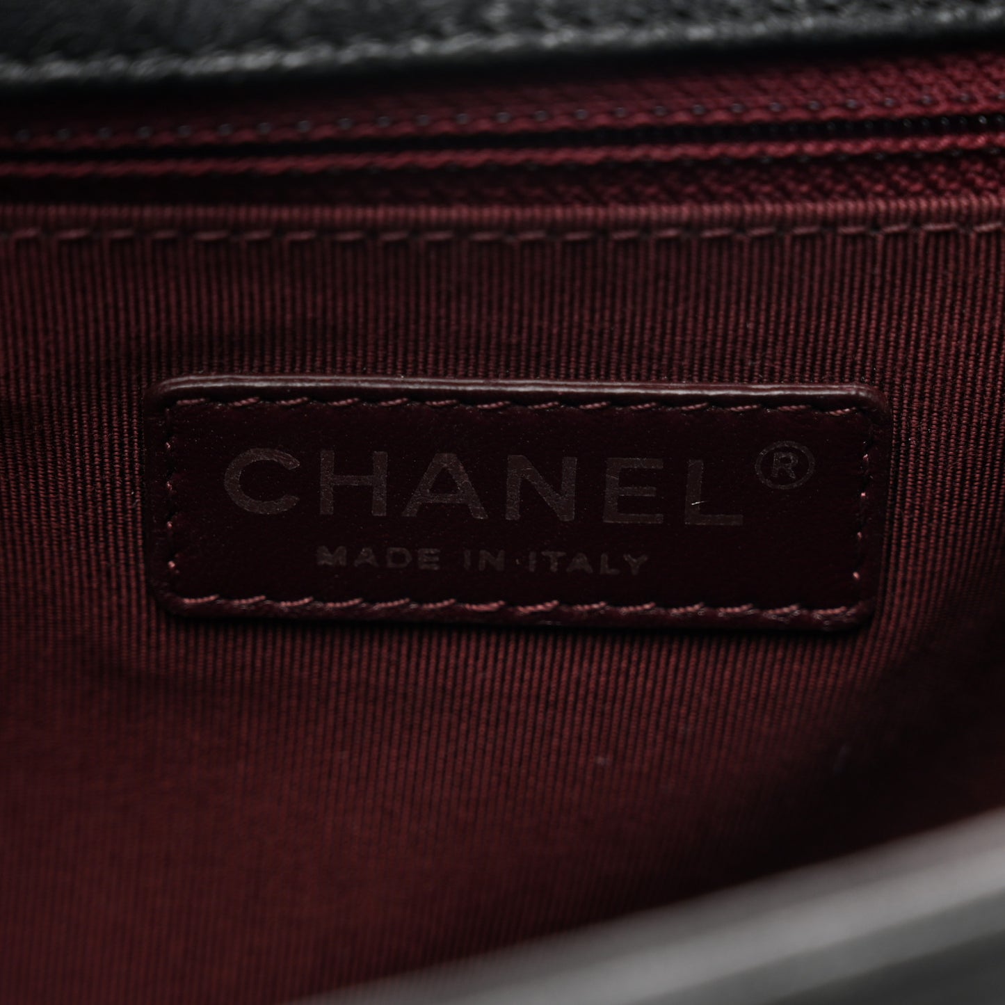 Crumpled Lambskin New Medium Studded Boy Flap Black