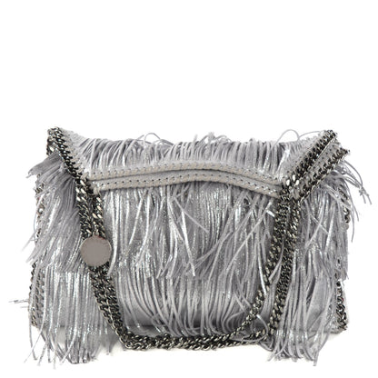 Stella McCartney Eco Suede Fringe Falabella Tote Platinum 1 of 8