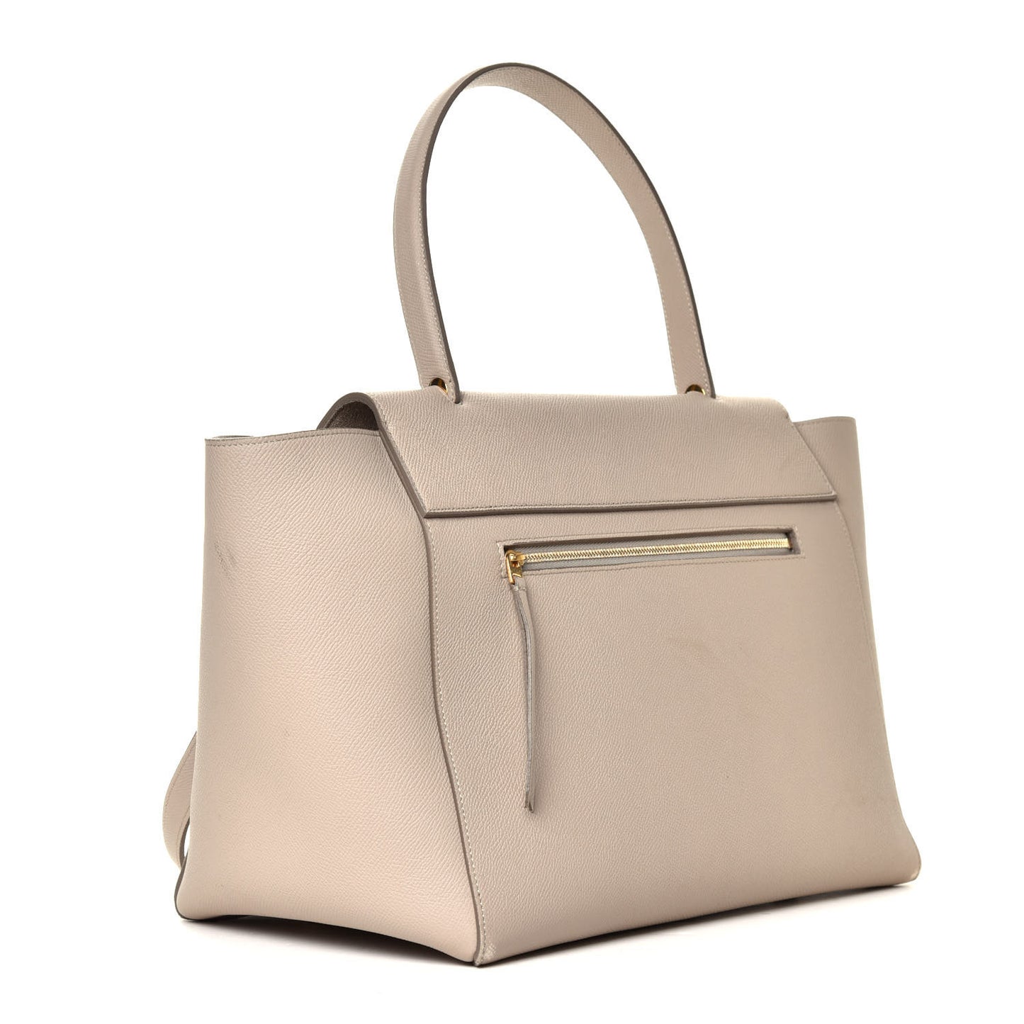 Drummed Calfskin Small Belt Bag Light Taupe
