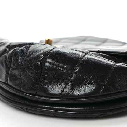 Chanel Glazed Calfskin Quilted Medium Bubble CC Flap Black 9 of 10