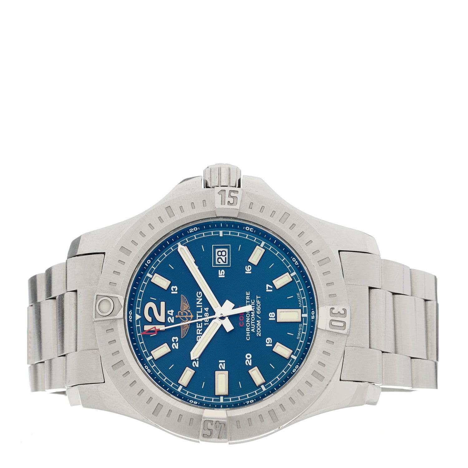 Breitling Stainless Steel 44mm Colt Chronometer Automatic Watch Blue A17388 2 of 5