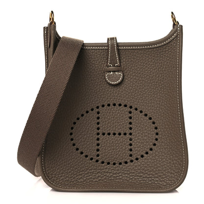 Hermes Taurillon Clemence Evelyne TPM Etoupe 1 of 11