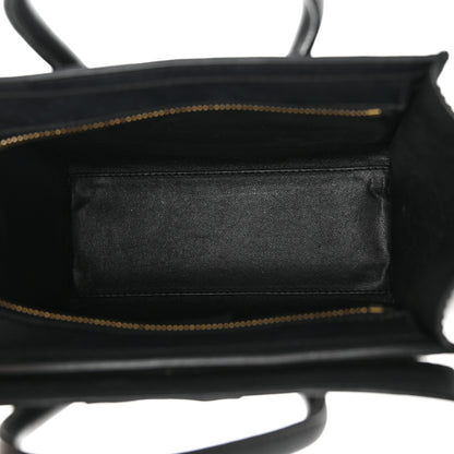 Celine Smooth Calfskin Nano Luggage Black 5 of 14