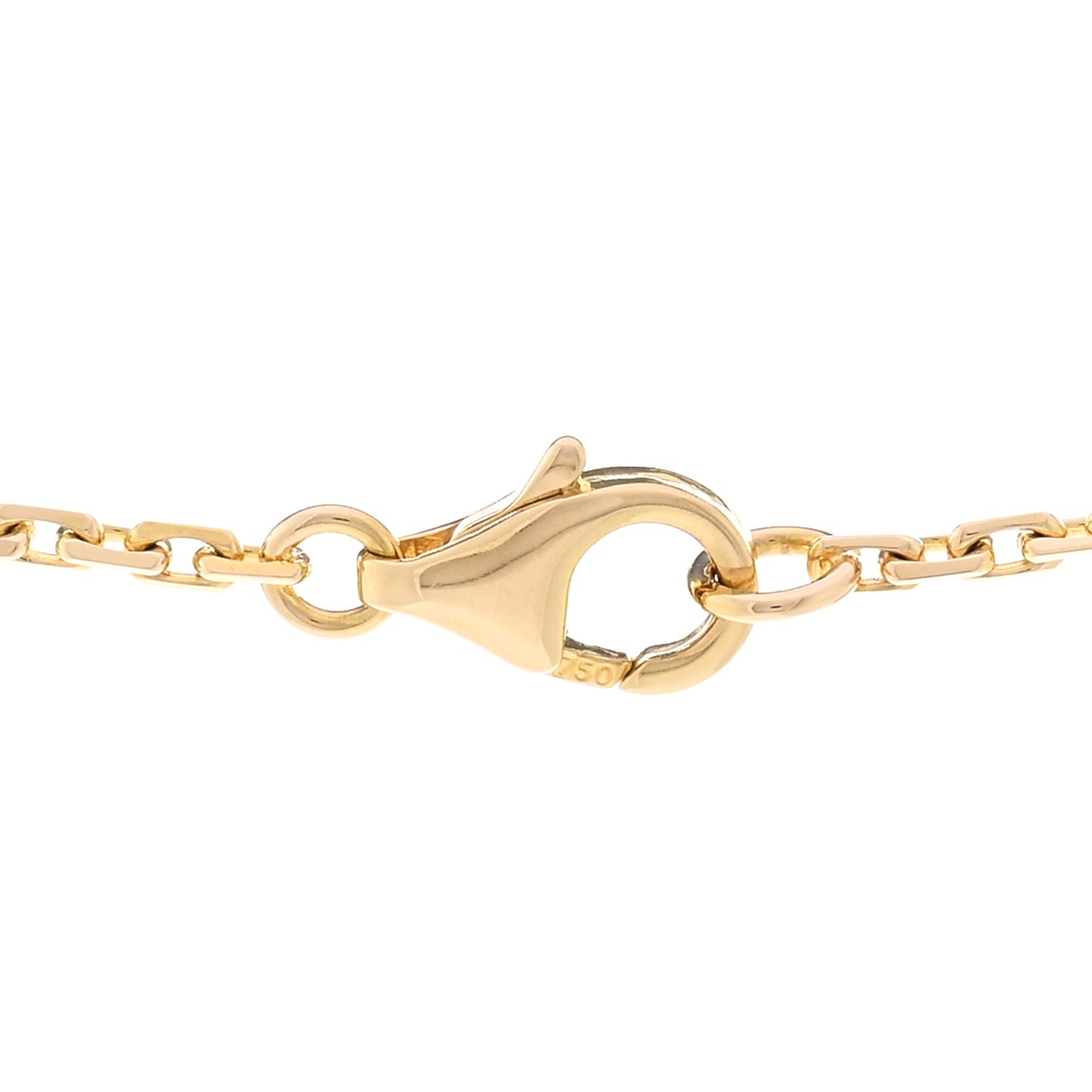 18K Yellow Gold Diamond Interlocking LOVE Necklace