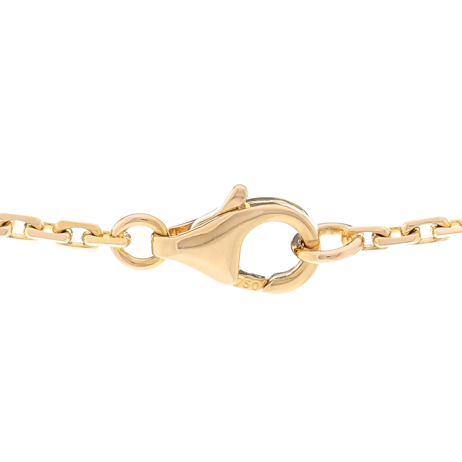 Cartier 18K Yellow Gold Diamond Interlocking LOVE Necklace 4 of 5