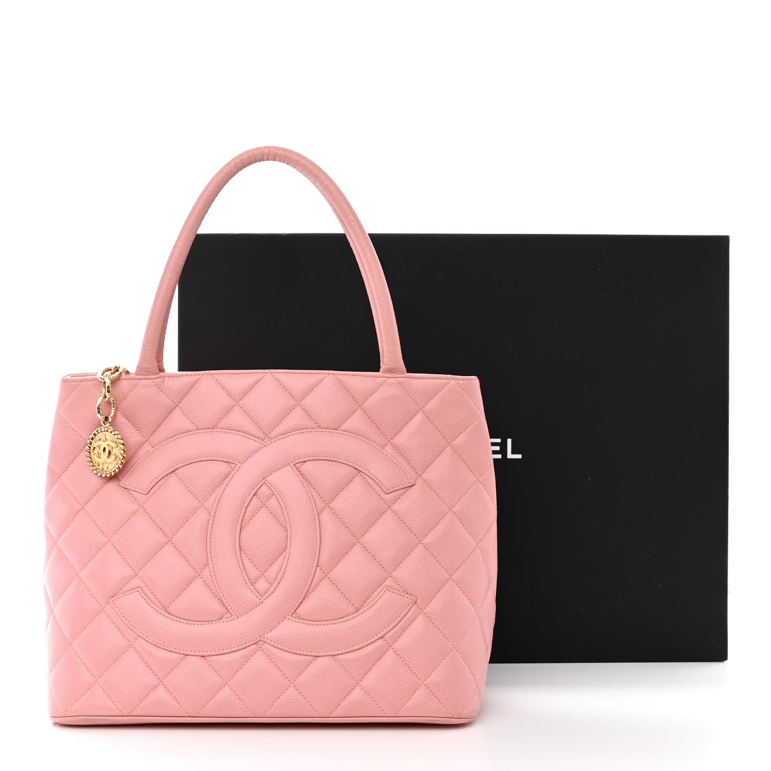 Chanel Caviar Quilted Medallion Tote Light Pink 12 of 12