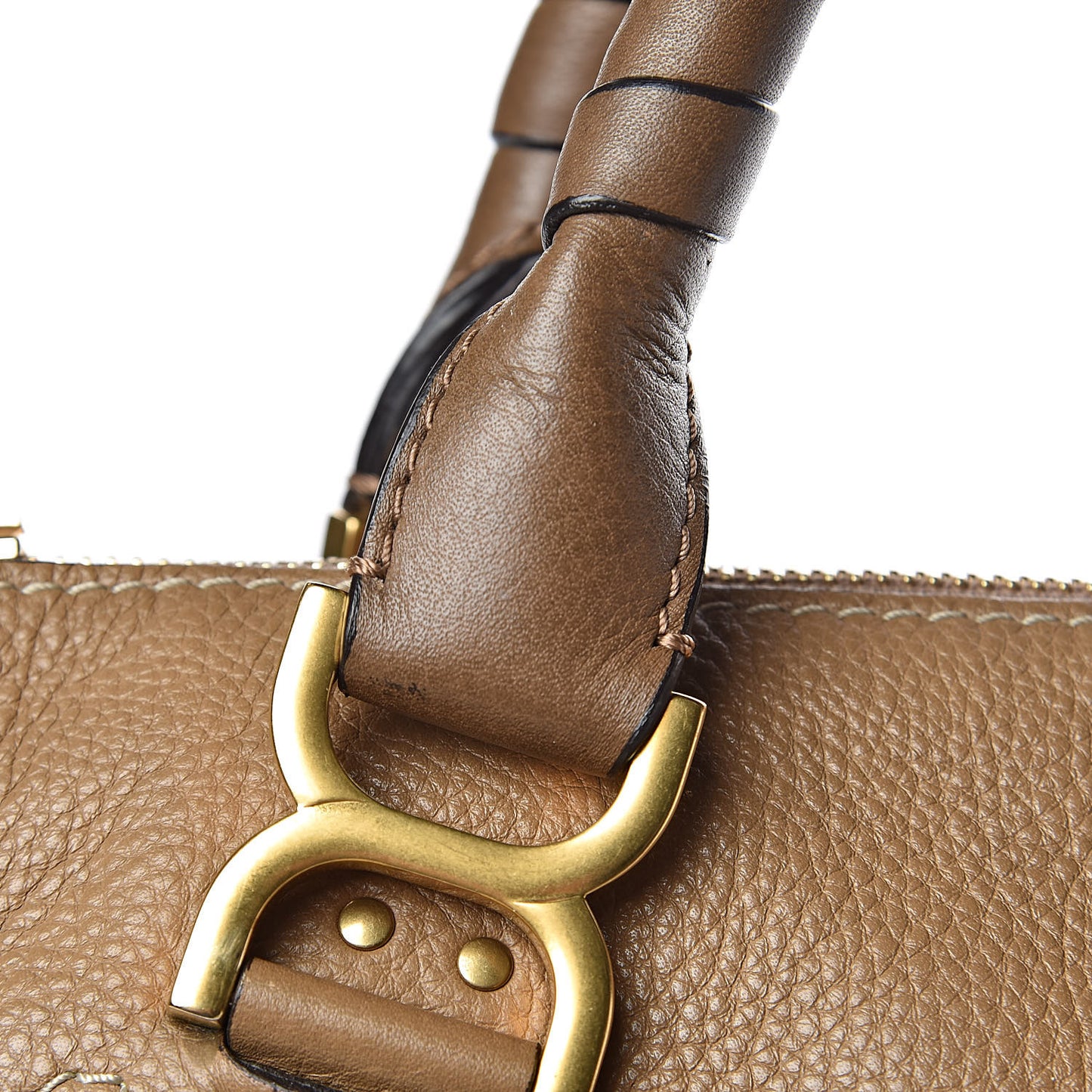 Calfskin Large Marcie Satchel Nut