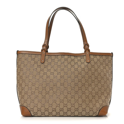 Gucci Metallic Monogram Medium Craft Tote Brown 1 of 10