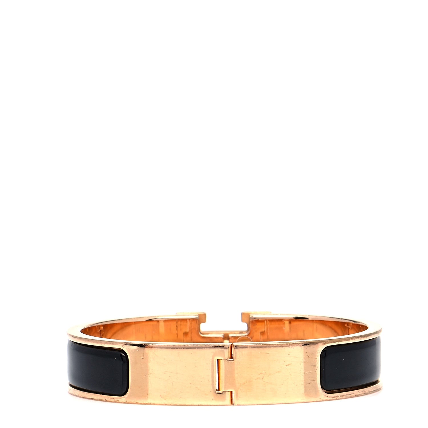 Hermes Enamel Narrow Clic Clac H Bracelet PM Black 3 of 6