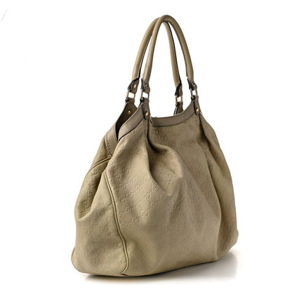 Gucci Guccissima Large Sukey Tote Mystic White 3 of 10
