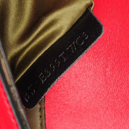 Valentino Garavani Nappa Canvas Camouflage Rockstud Wristlet Clutch Verde Rouge 7 of 7