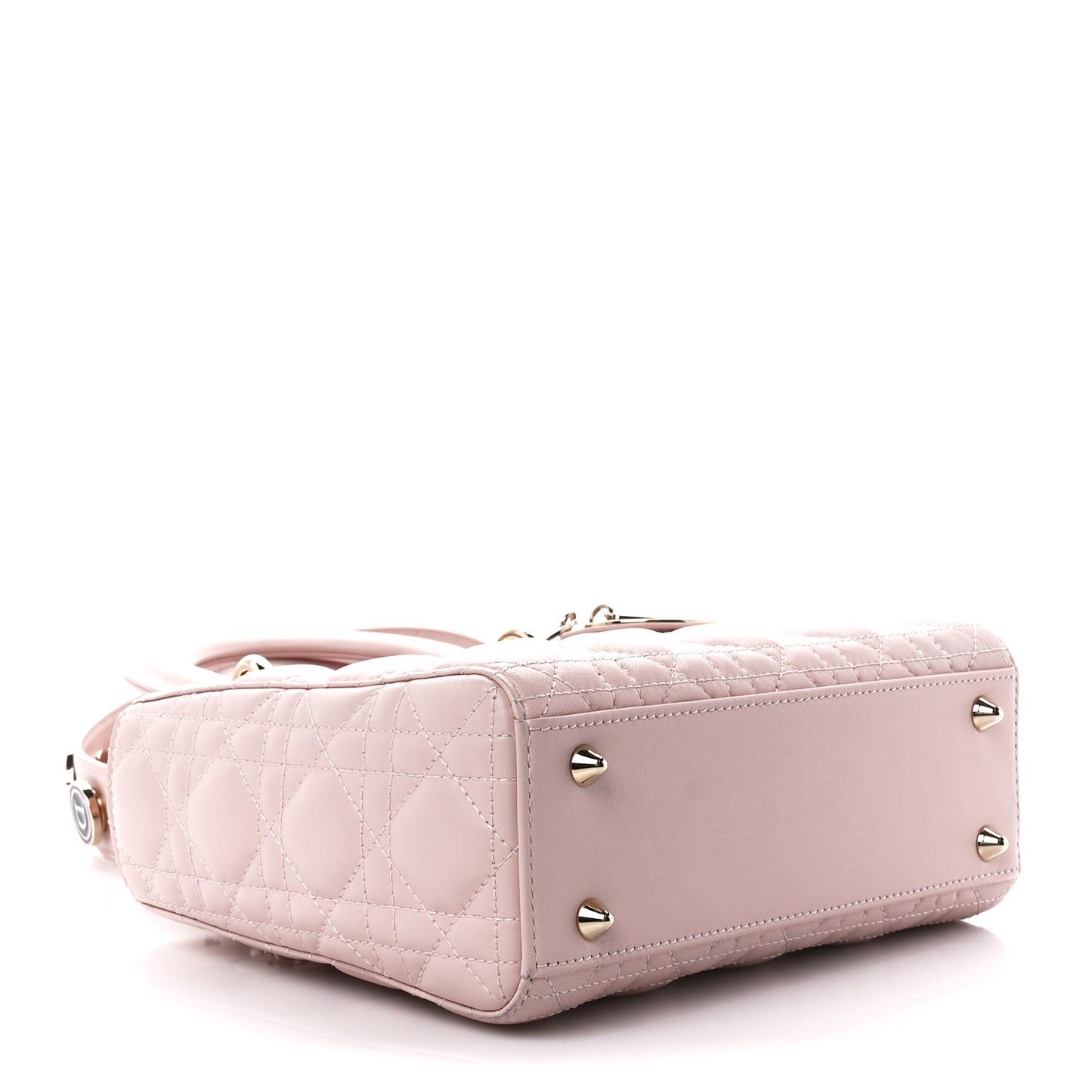 Lambskin Cannage Small Lucky Badges My Lady Dior Pink