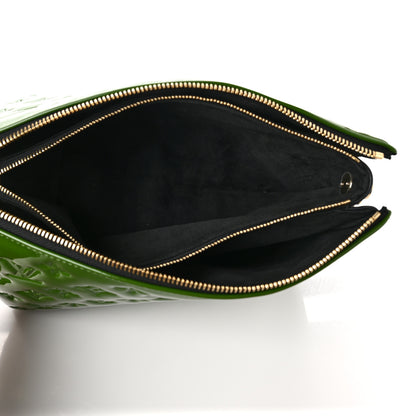 Louis Vuitton Patent Embossed Monogram Coussin PM Green Black 5 of 8