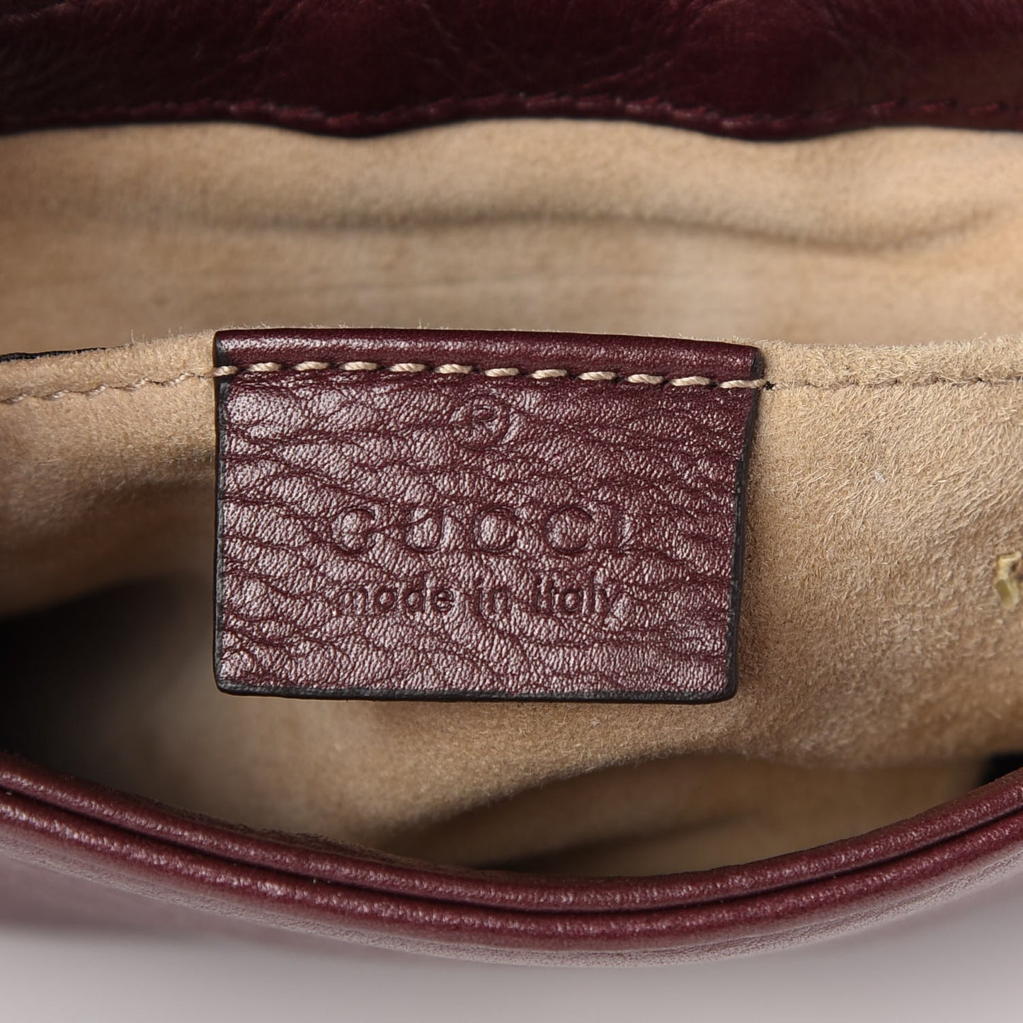Metallic Pebbled Calfskin Small 1973 Chain Shoulder Bag Classic Burgundy