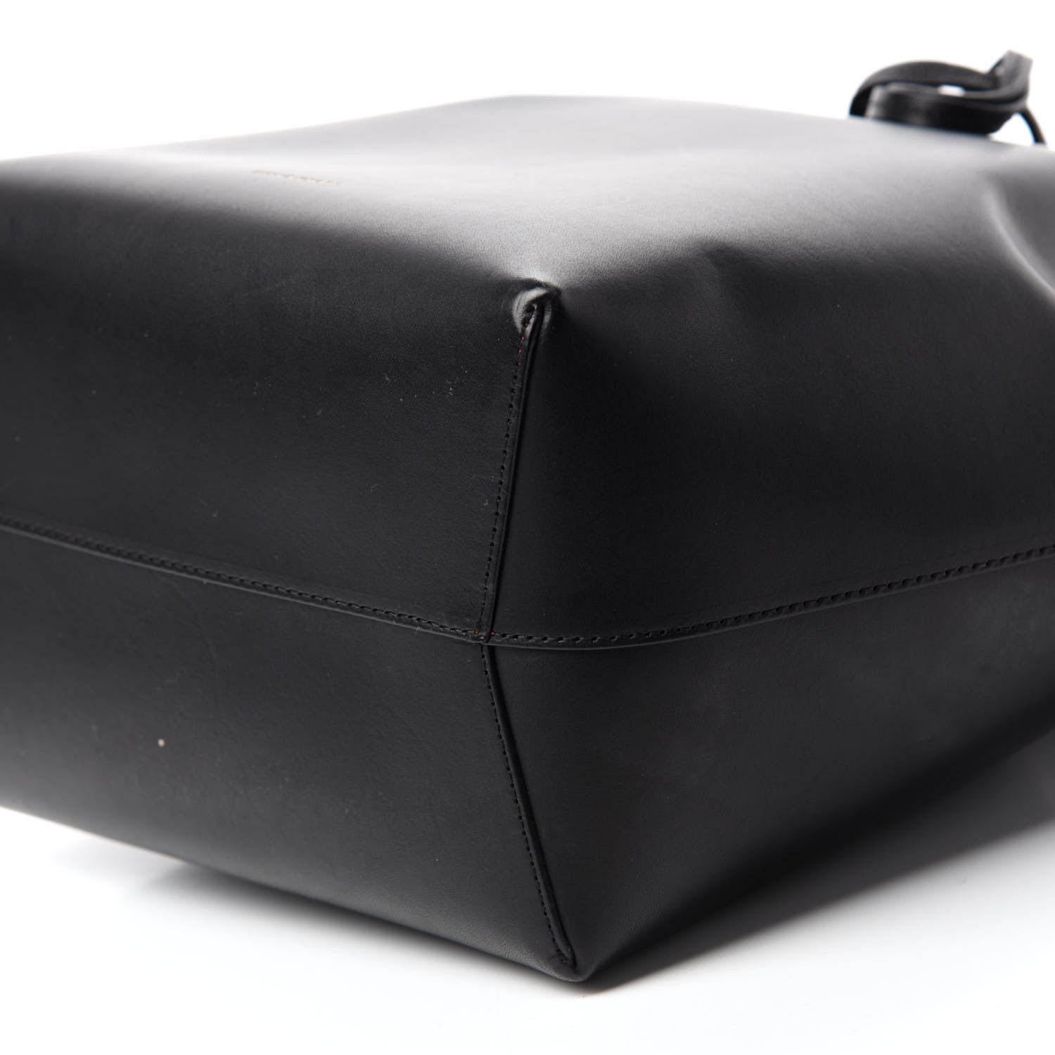 Mansur Gavriel Vegetable Tanned Calfskin Bucket Bag Black Flamma 7 of 11