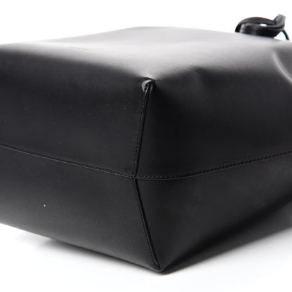 Mansur Gavriel Vegetable Tanned Calfskin Bucket Bag Black Flamma 7 of 11