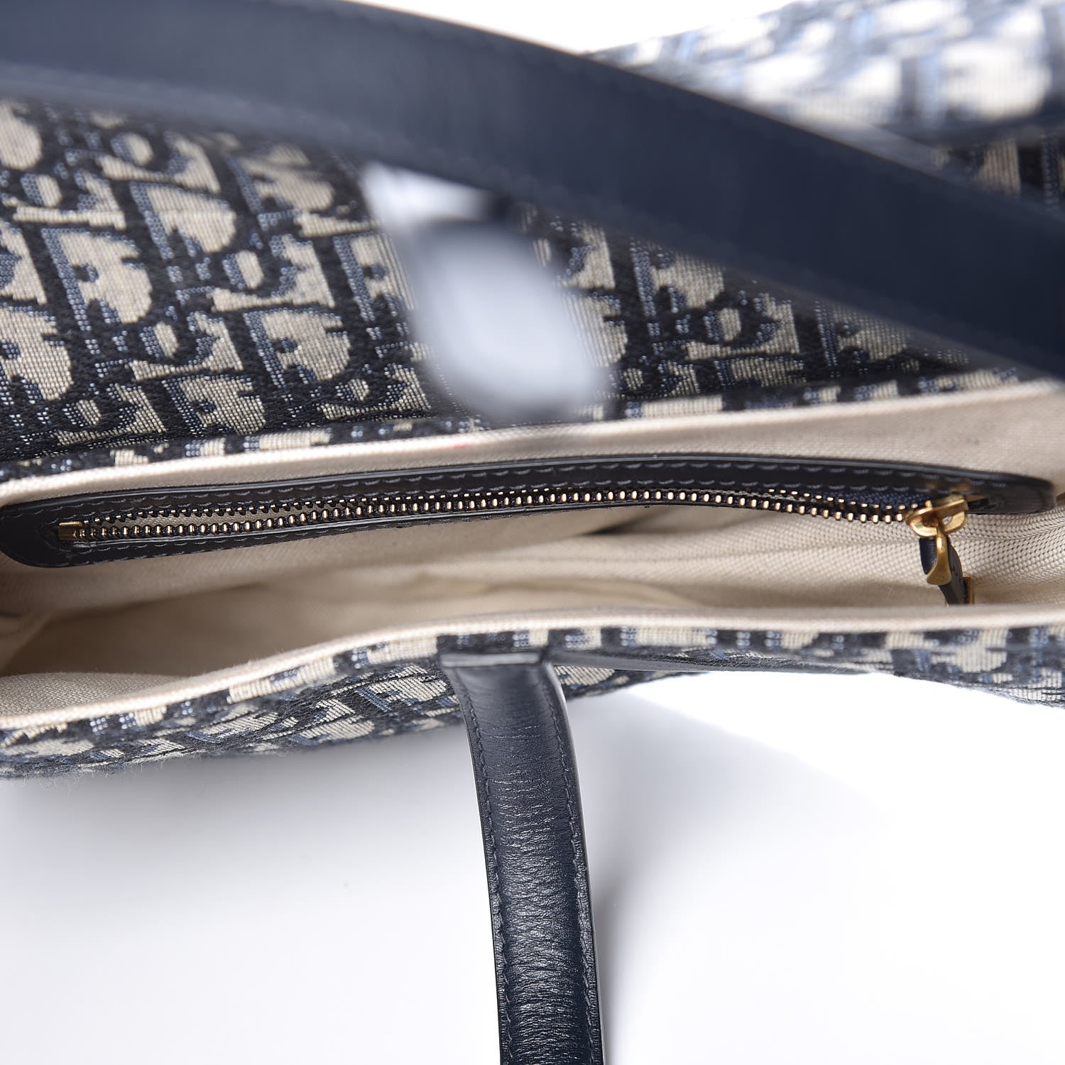 Christian Dior Oblique Saddle Bag Blue 5 of 9