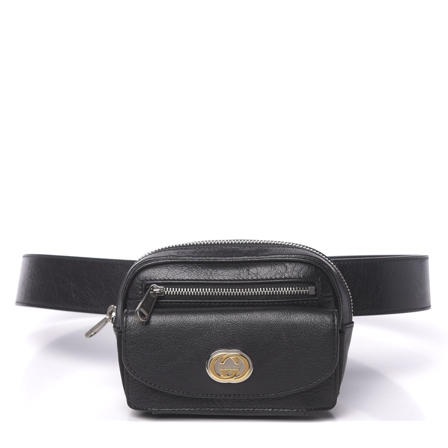 Gucci Fluffy Calfskin Mini Morpheus Belt Bag 80 32 Black 1 of 9