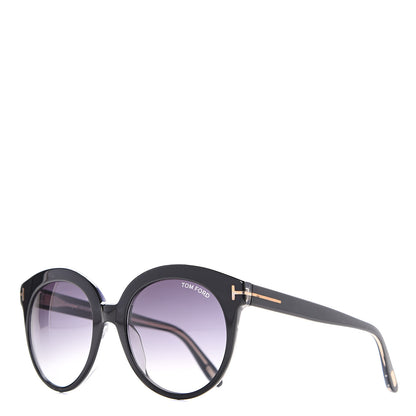 Tom Ford Monica Round Sunglasses TF429 Black 1 of 6
