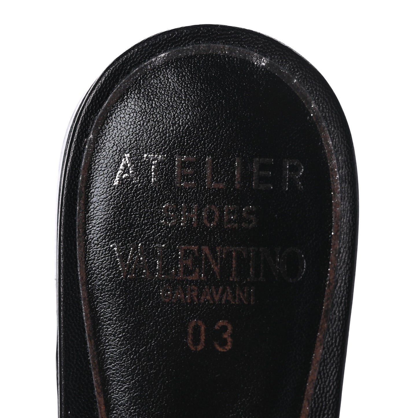 Nappa Atelier 03 Rose Edition Slide Sandals 37 Black