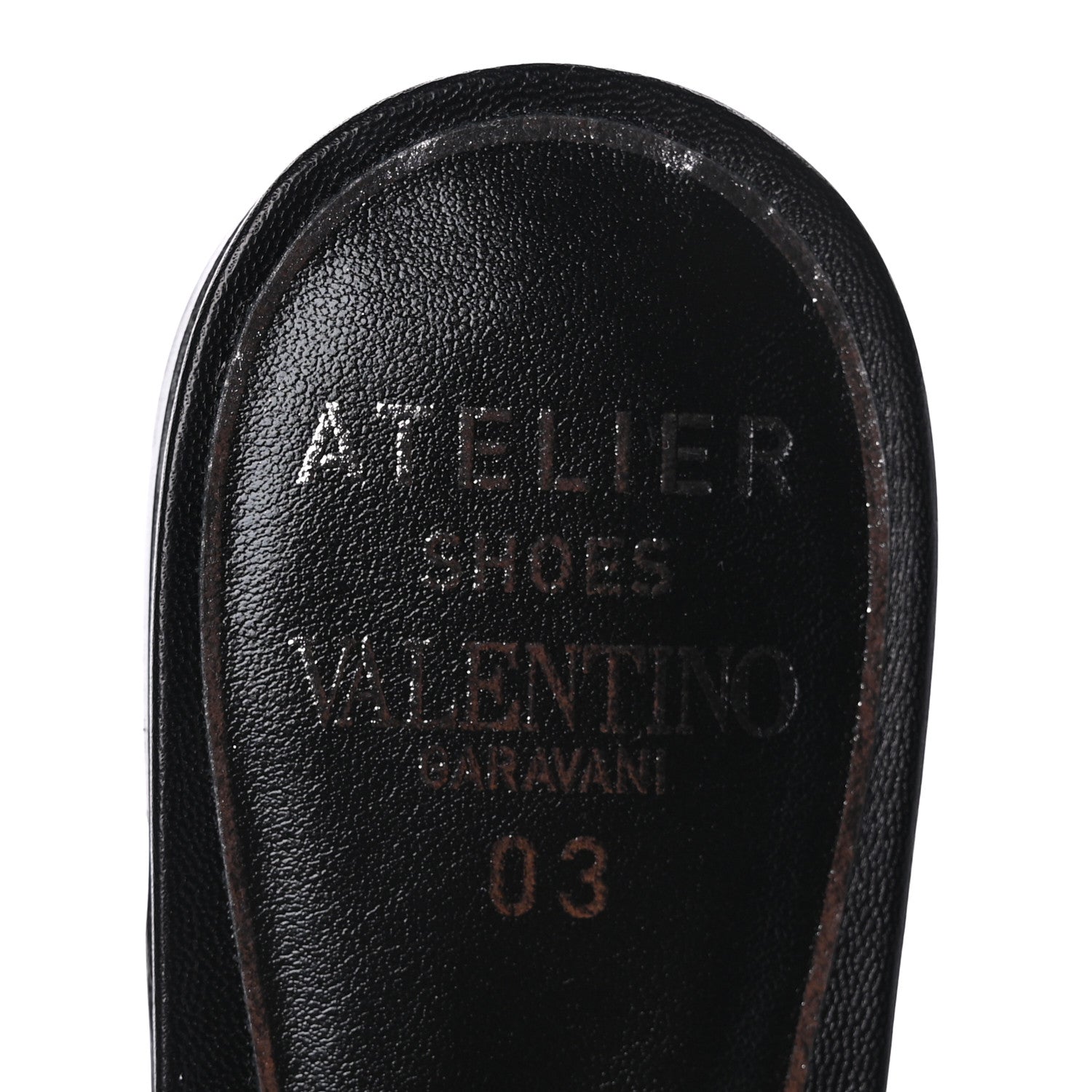 Valentino Garavani Nappa Atelier 03 Rose Edition Slide Sandals 37 Black 7 of 8