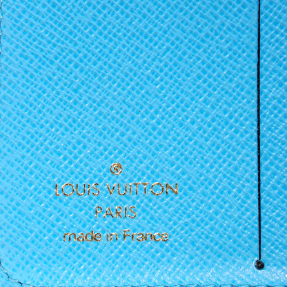 Louis Vuitton Monogram Groom Compact Zip Wallet Blue 6 of 8