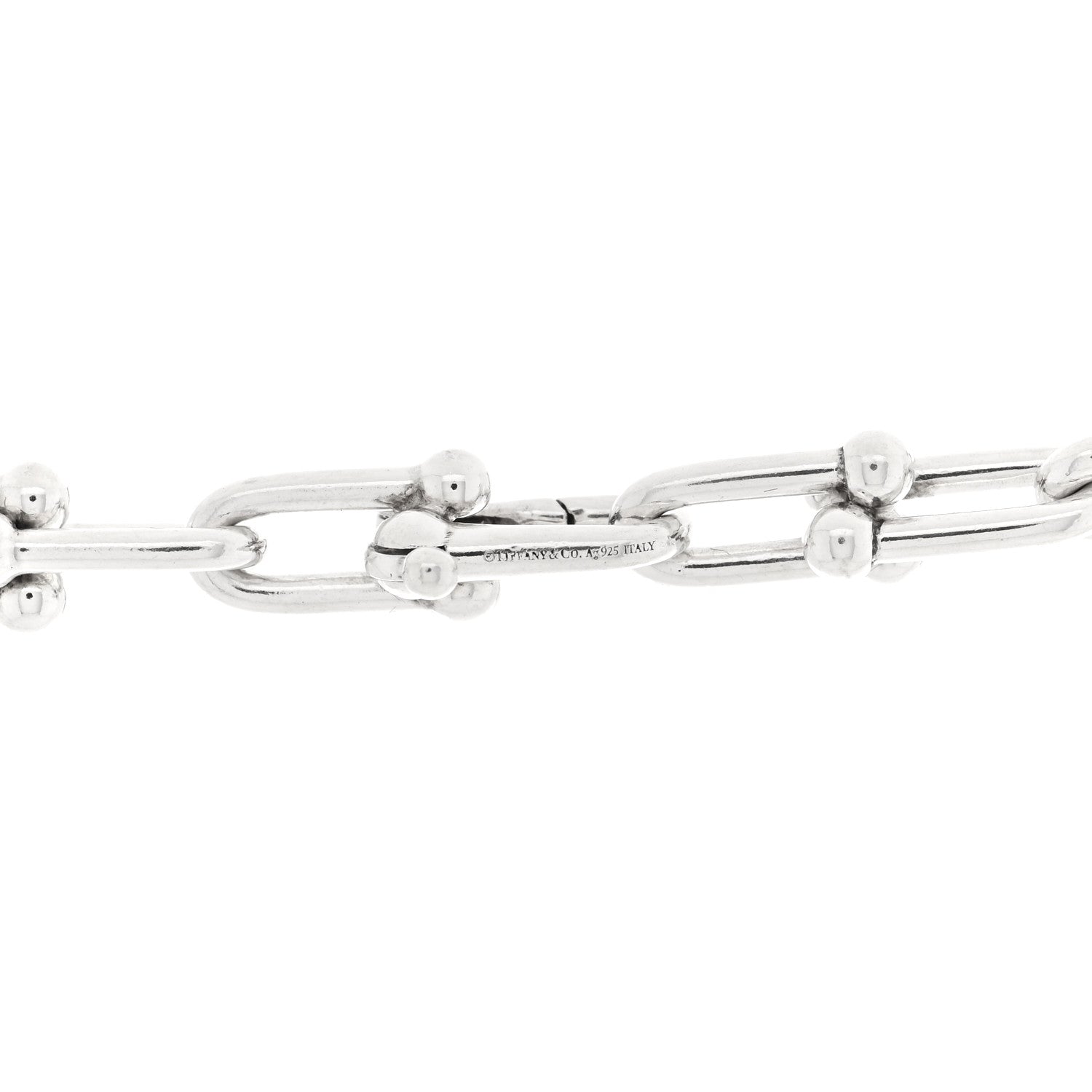 Tiffany Sterling Silver HardWear Graduated Link Necklace 4 of 4