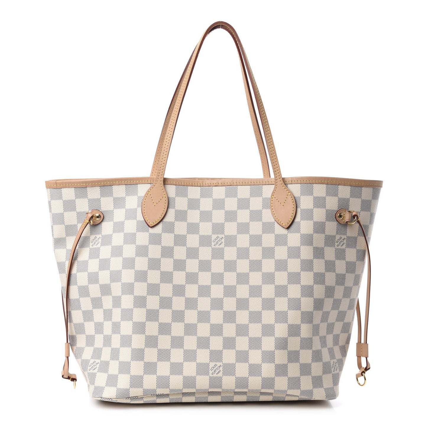 Damier Azur Neo Neverfull MM Rose Ballerine