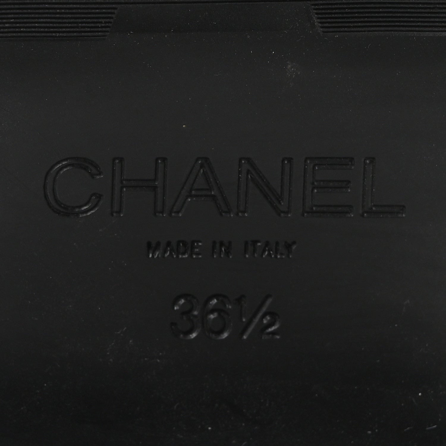 Chanel Calfskin Metal CC Loafers 36.5 Black 7 of 10