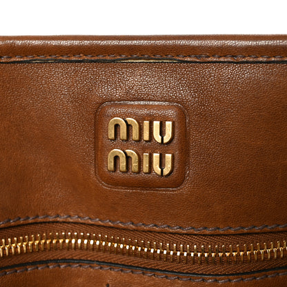 Miu Miu Nappa Aviator Medium Aventure Bag Rovere 6 of 10