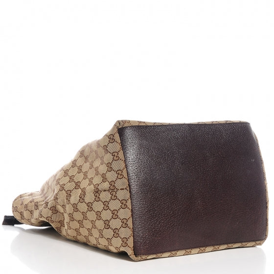 Gucci GG Monogram Large Web Handle Bucket Tote 4 of 7