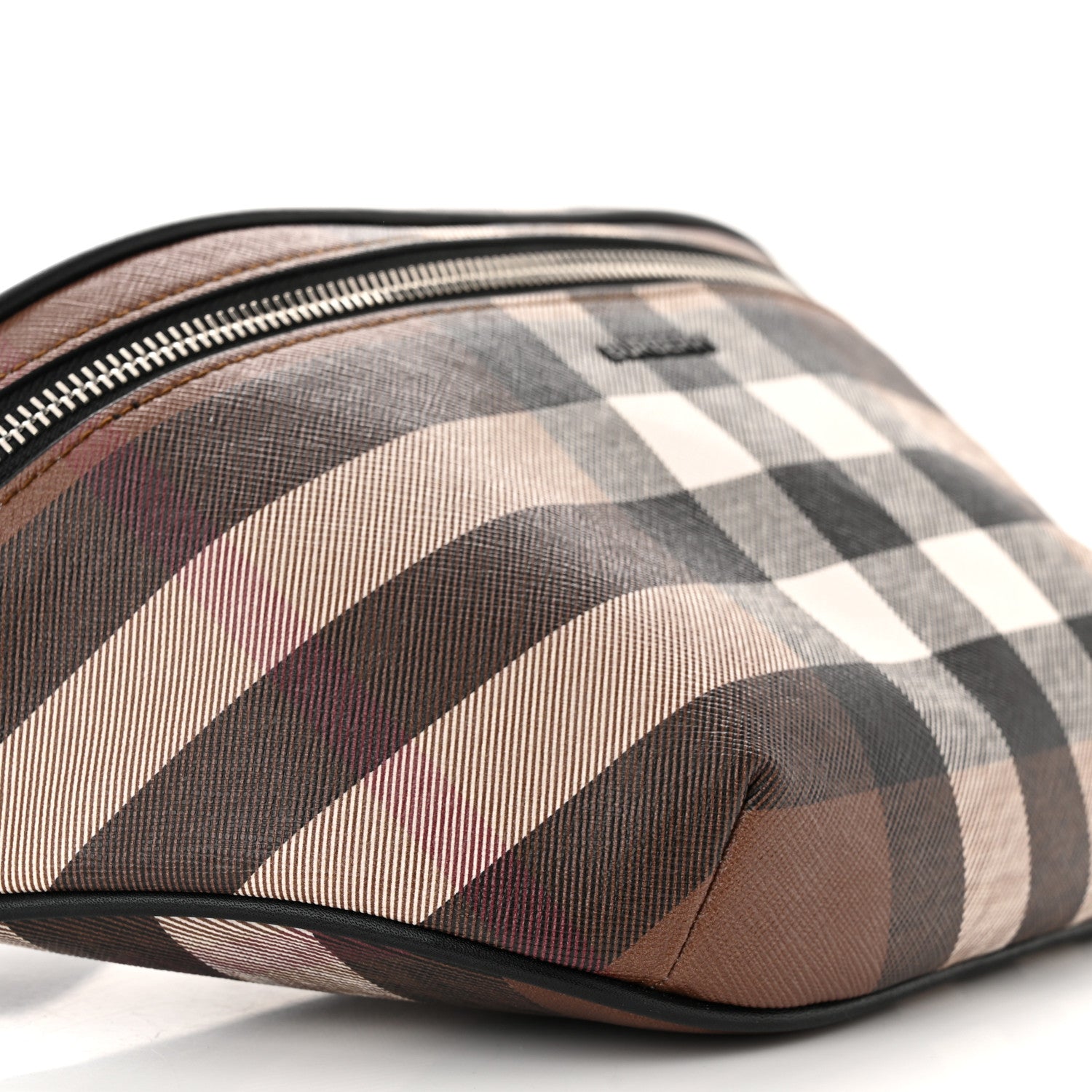 Burberry E-canvas Check Cason Bum Bag Dark Birch Brown 8 of 9