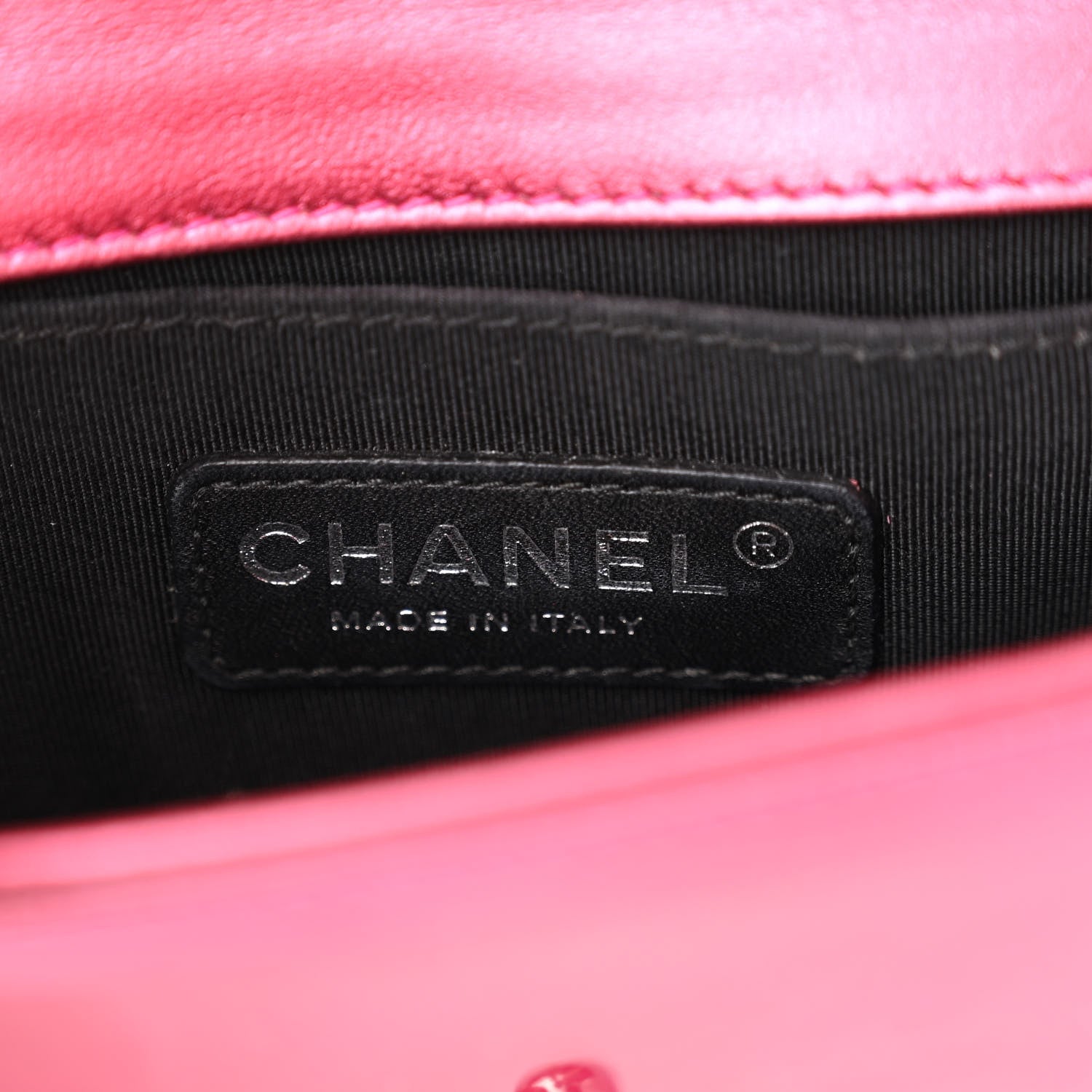 Chanel Metallic Patent Calfskin Quilted Mini Boy Flap Pink 6 of 12