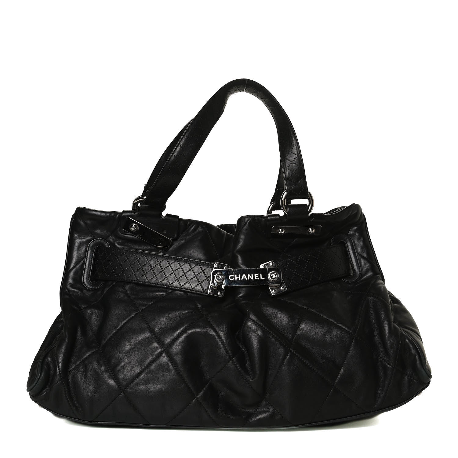 Chanel Lambskin Quilted Tote Black 1 of 14