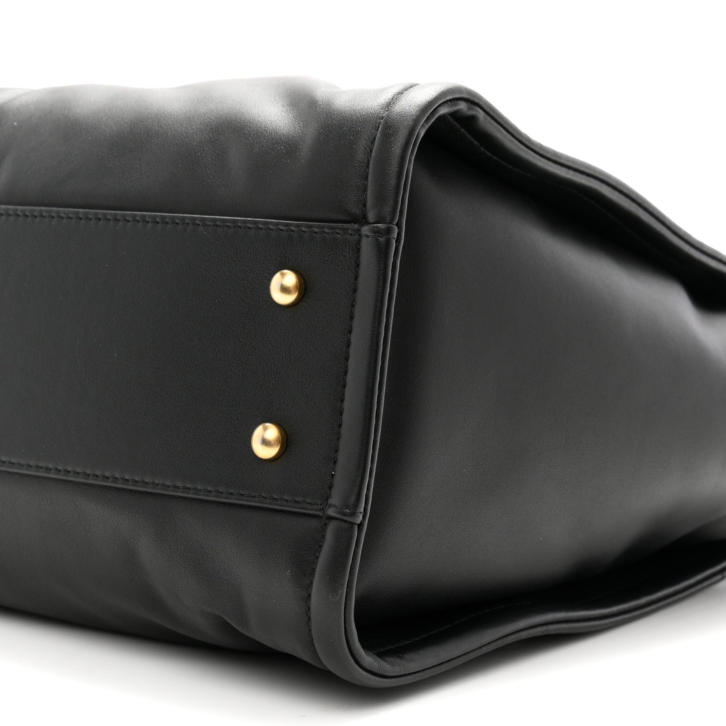 Calfskin Small Deauville Tote Black