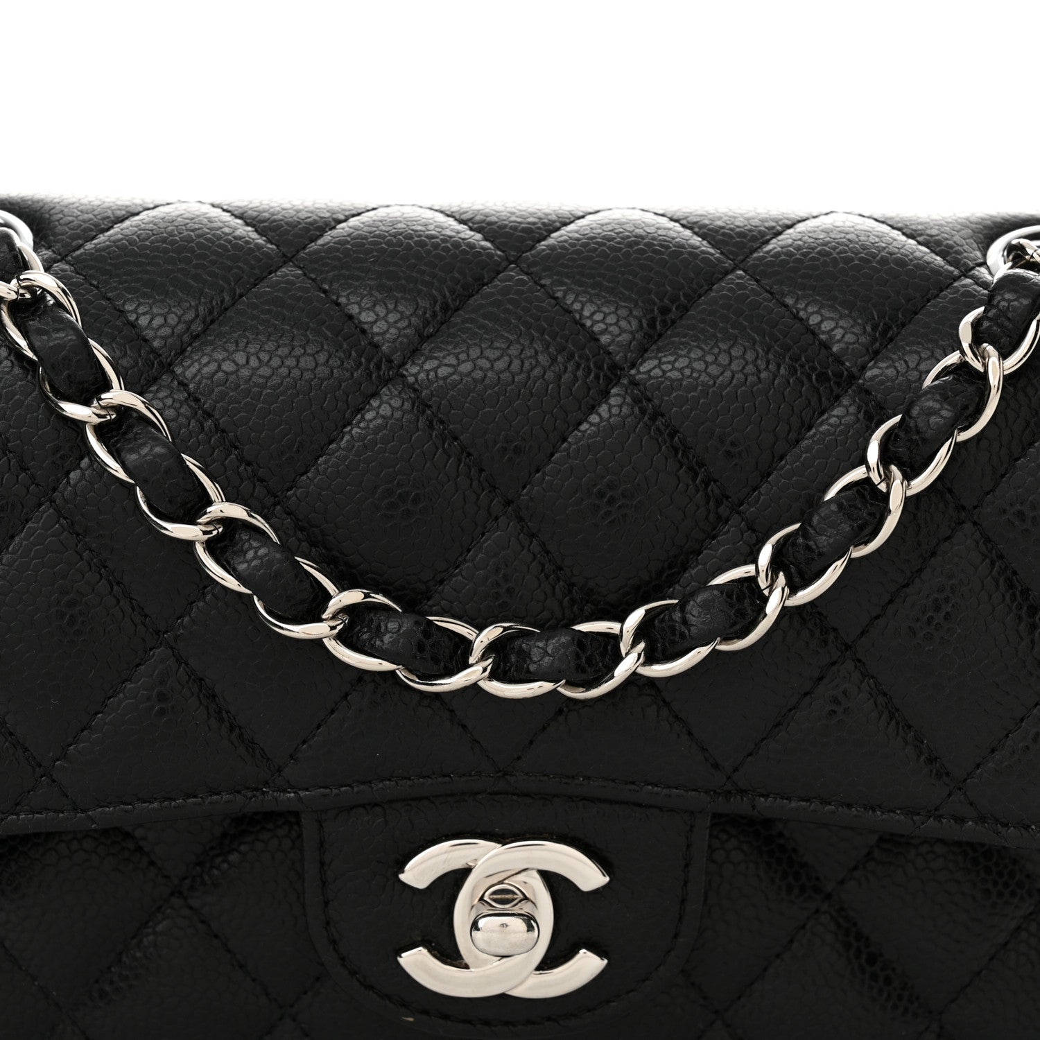 Chanel Caviar Quilted Small Double Flap Black 8 of 22