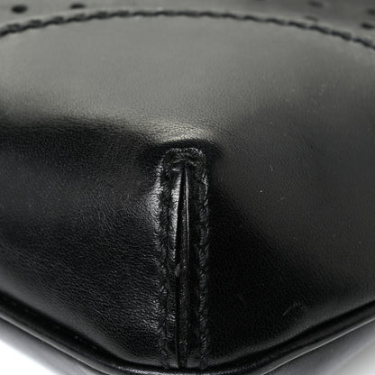 Gucci Calfskin Perforated GG Reins Hobo Black 11 of 18