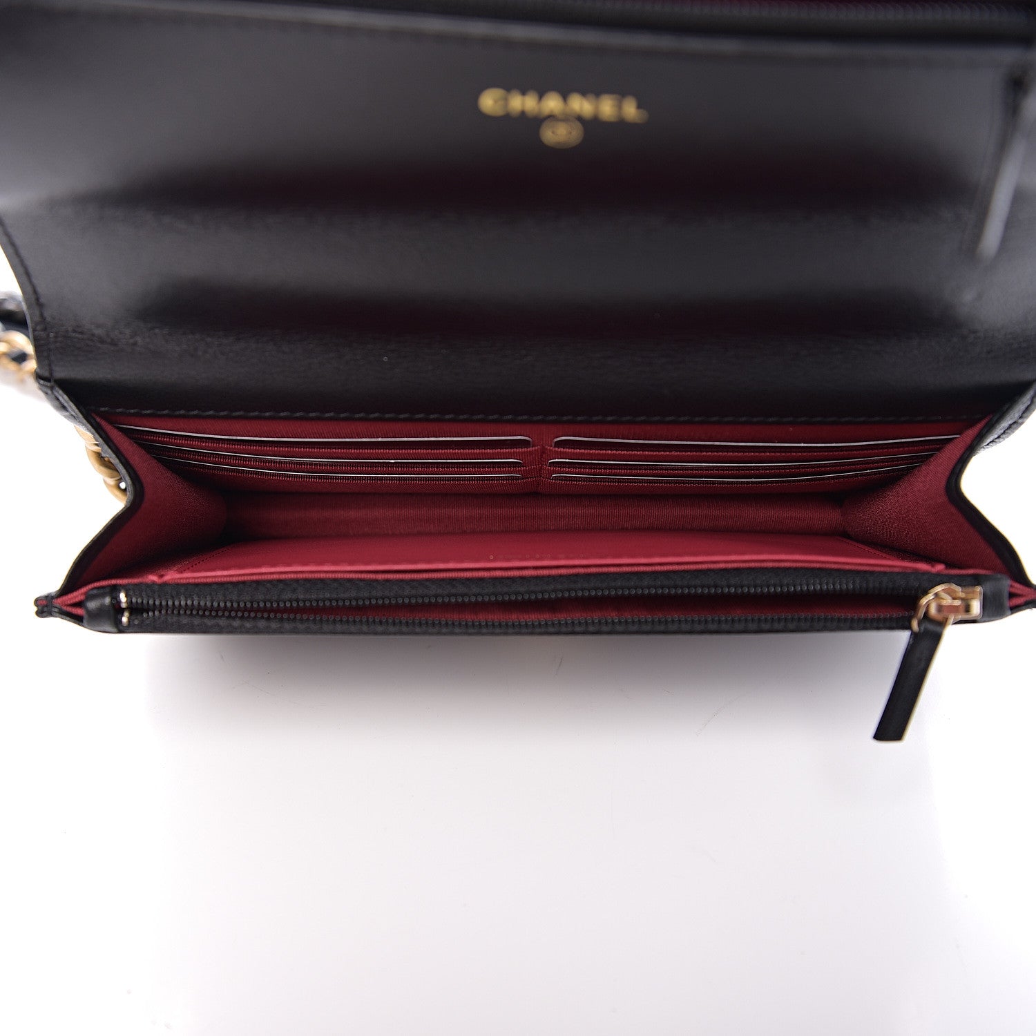 Chanel Goatskin Quilted 19 Wallet On Chain WOC Black 4 of 11