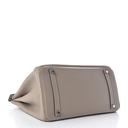 Hermes Taurillon Clemence Birkin 35 Gris Tourterelle 5 of 32