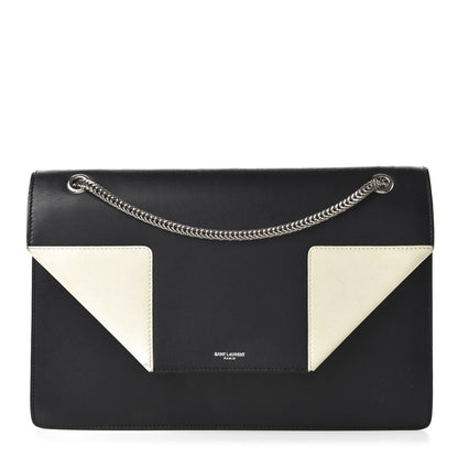 Saint Laurent Calfskin Medium Classic Betty Black White 1 of 10