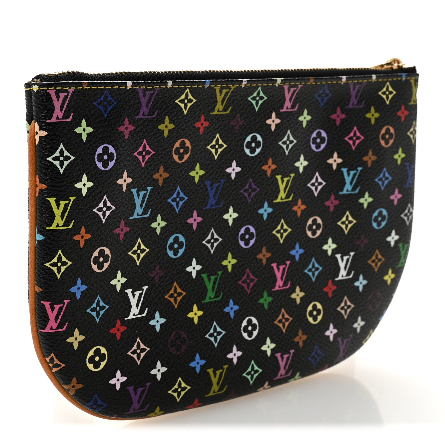 Louis Vuitton Monogram Multicolor Pochette Plate GM Black 3 of 7