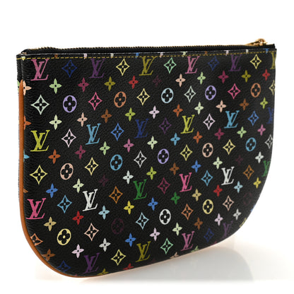 Louis Vuitton Monogram Multicolor Pochette Plate GM Black 3 of 7