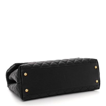 Chanel Caviar Quilted Medium Coco Handle Flap Black 4 of 11