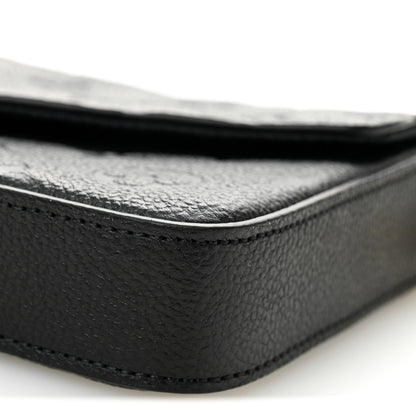 Louis Vuitton Empreinte Pochette Felicie Chain Wallet Black 9 of 10