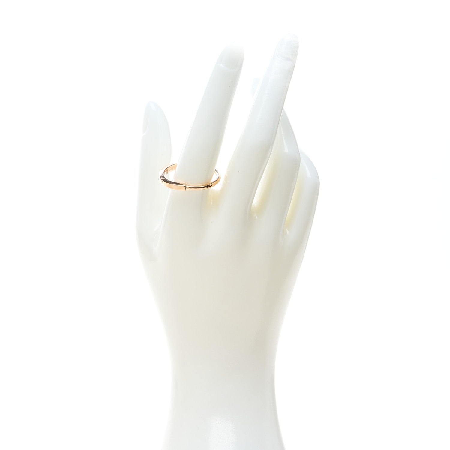 Tiffany 18K Rose Gold Lock Ring 63 10.5 2 of 6