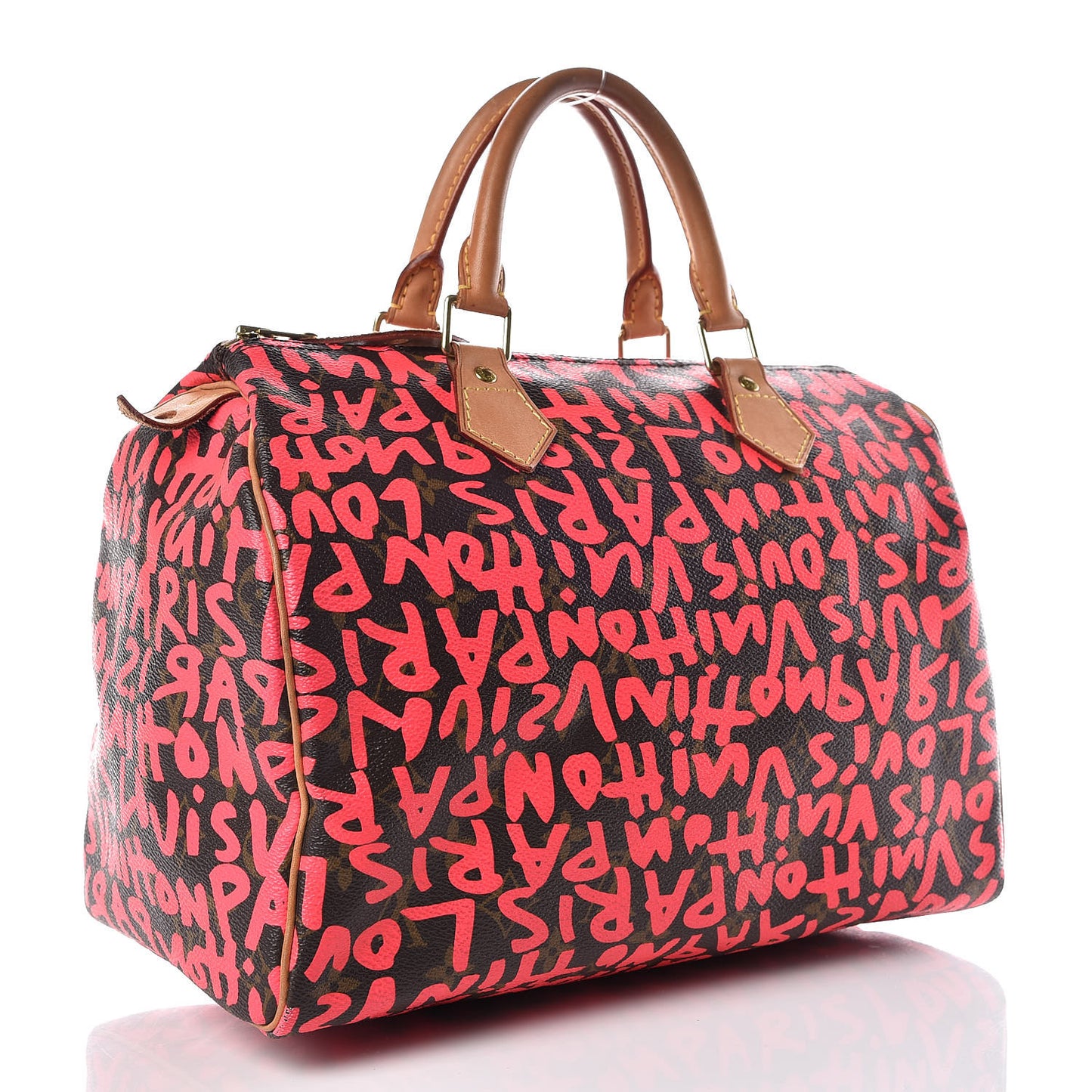 Monogram Graffiti Speedy 30 Fuchsia