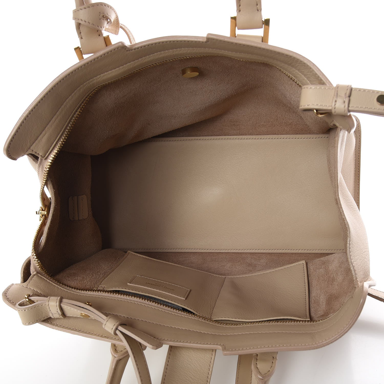 Saint Laurent Calfskin Small Classic Y Cabas Beige 6 of 10