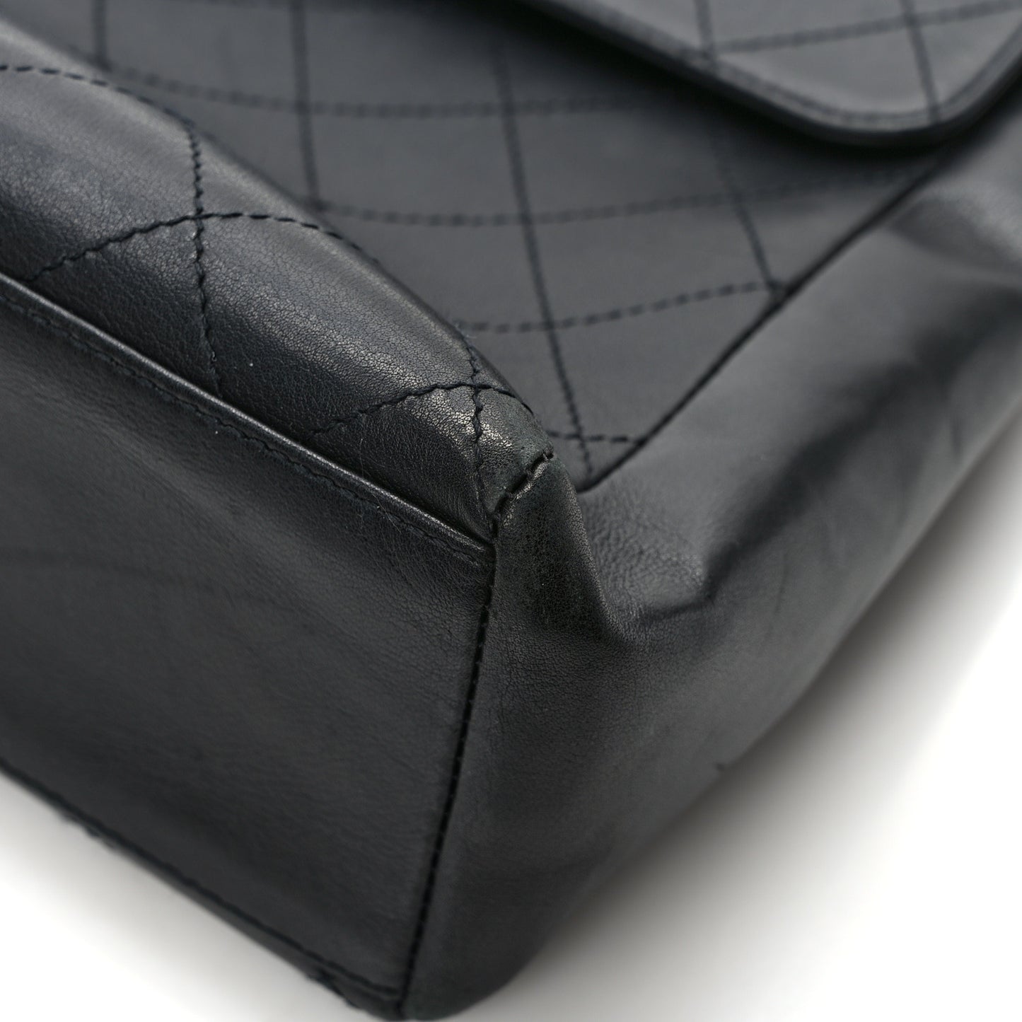 Lambskin Quilted CC Flap Shoulder Bag So Black