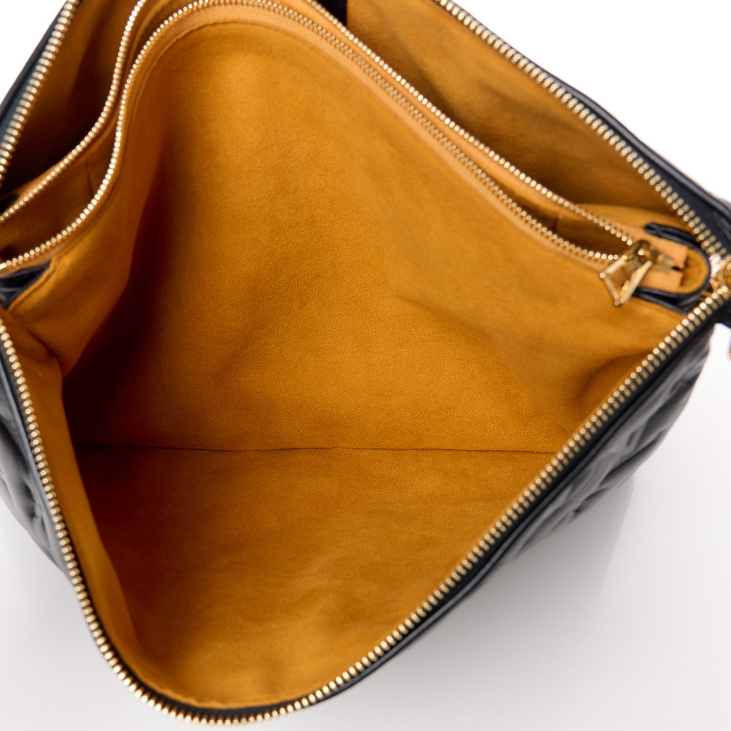 Louis Vuitton Lambskin Embossed Monogram Coussin MM Black 7 of 11
